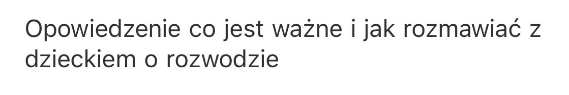 Opinia uczestniczki warsztatu Dziecko w rozwodzie o rozmowie z dzieckiem