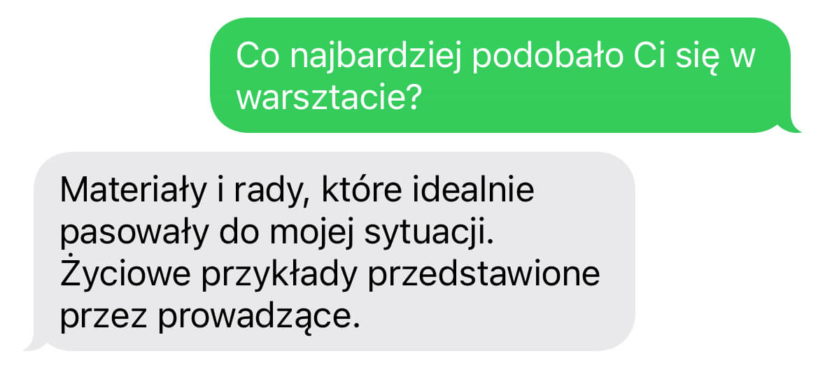 Opinia uczestniczki warsztatu Dziecko w rozwodzie o materiałach i radach